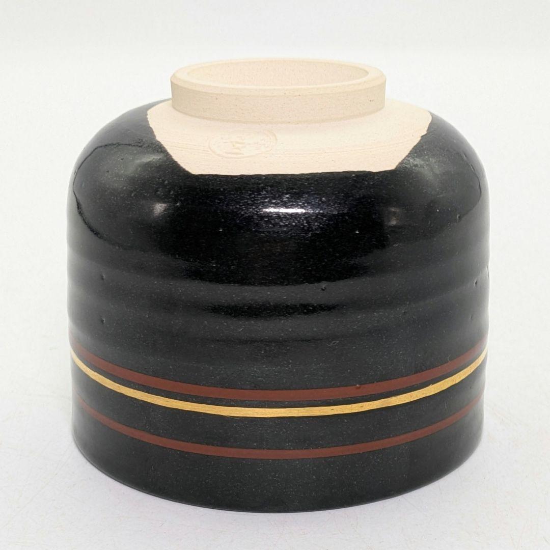 五代尾関作十郎 犬山焼 仁清写茶碗（書付 松尾流十一代家元 松尾実知） 共箱栞