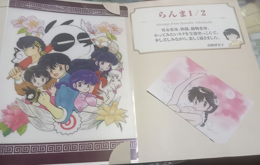 激レア☆当時☆らんま1/2☆下敷き☆24枚セット☆コミックフェア付☆ファイル付き