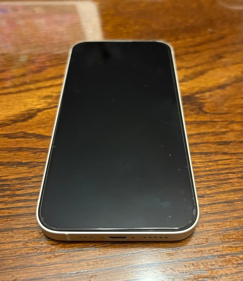 【美品】Apple iPhone 14 ホワイト 128GB SIMフリー