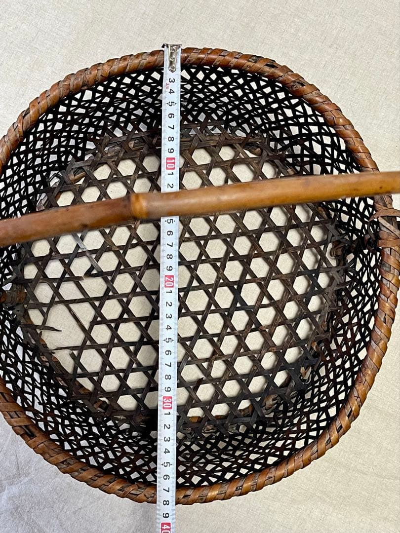 昭和レトロ 竹籠 竹 かご バスケット 籠 小物入れ 古道具 古物 古雑貨