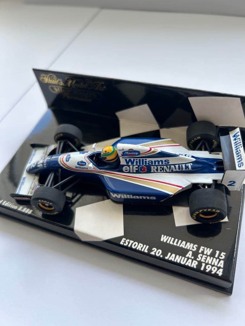 ミニチャンプス 1/43 ウイリアムズ ルノー　FW15 アイルトン•セナ 限定