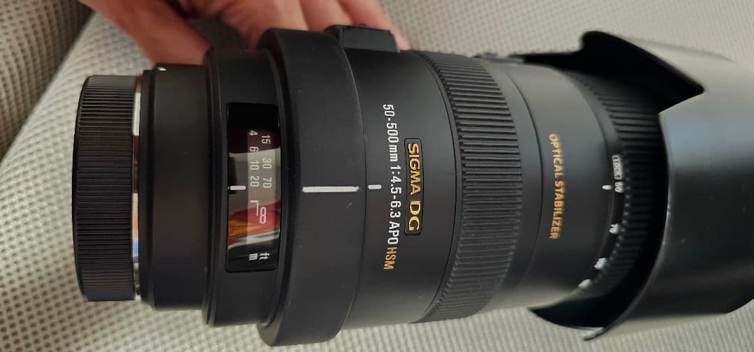 SIGMA50-500mmF4.5-6.3望遠レンズキヤノンマウント