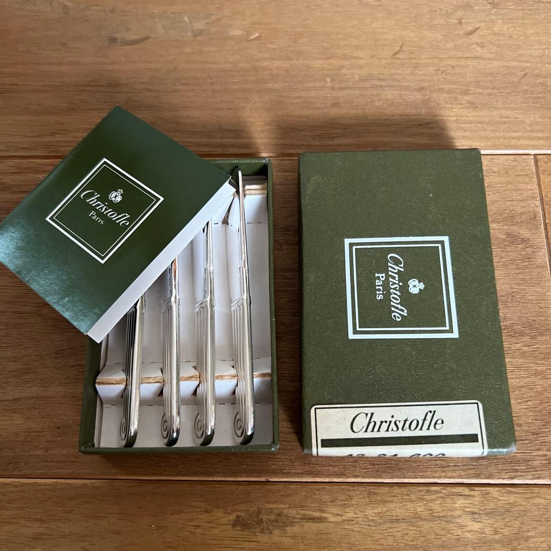 Christofle バターナイフ 4本セット フランス製の銀器