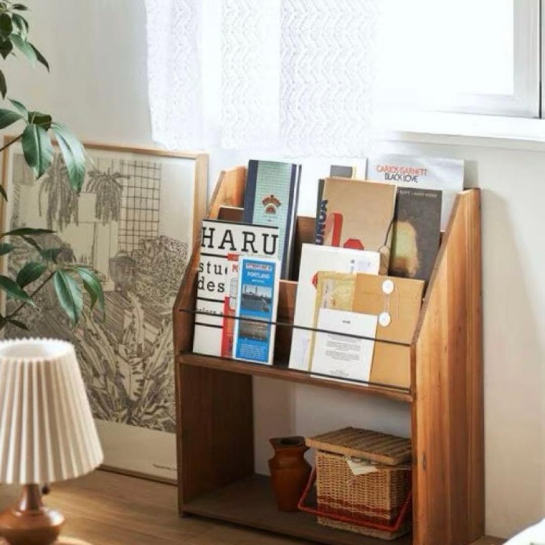 【美品】nico and … ニコアンド マガジンラック 本棚 絵本棚