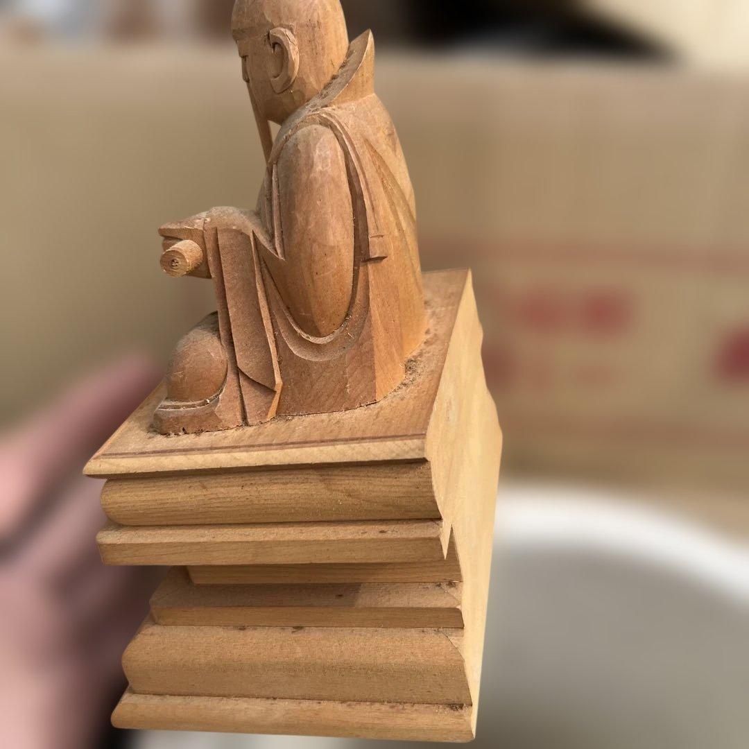一刀彫　激レア　日蓮上人本尊　日蓮宗　仏像　仏教美術