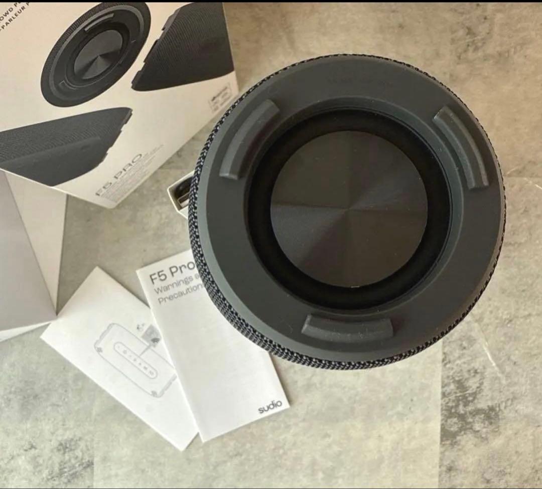【美品•新品】sudio F5 PRO ワイヤレススピーカー　インテリア 黒
