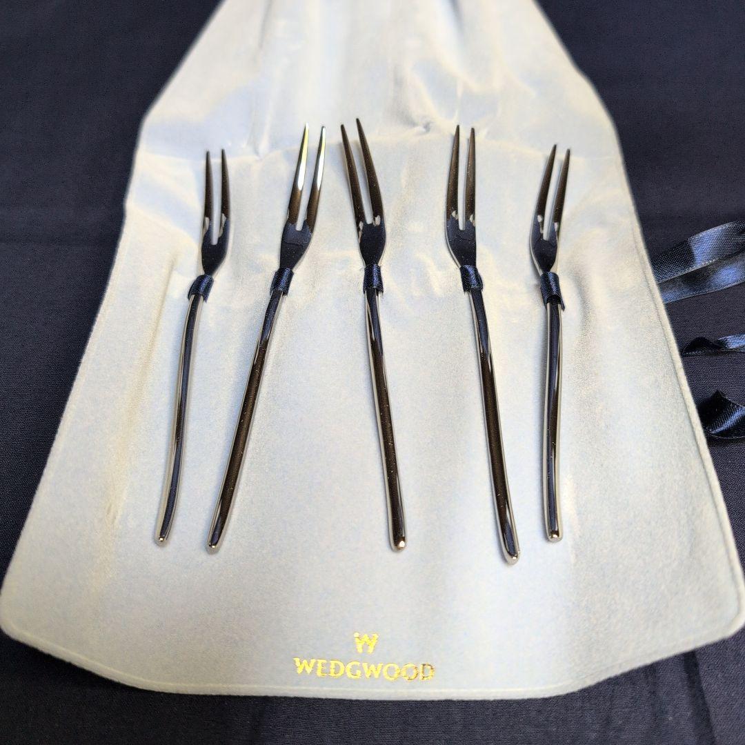 ウェッジウッド ジェネリックタイニー スプーンとフォークのセット 栞·箱付き