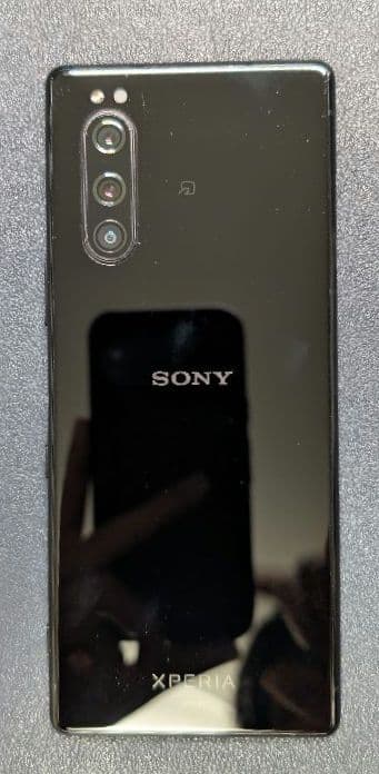 Xperia 5 (SOV41) ブラック SIM解除済み (指紋認証 故障)