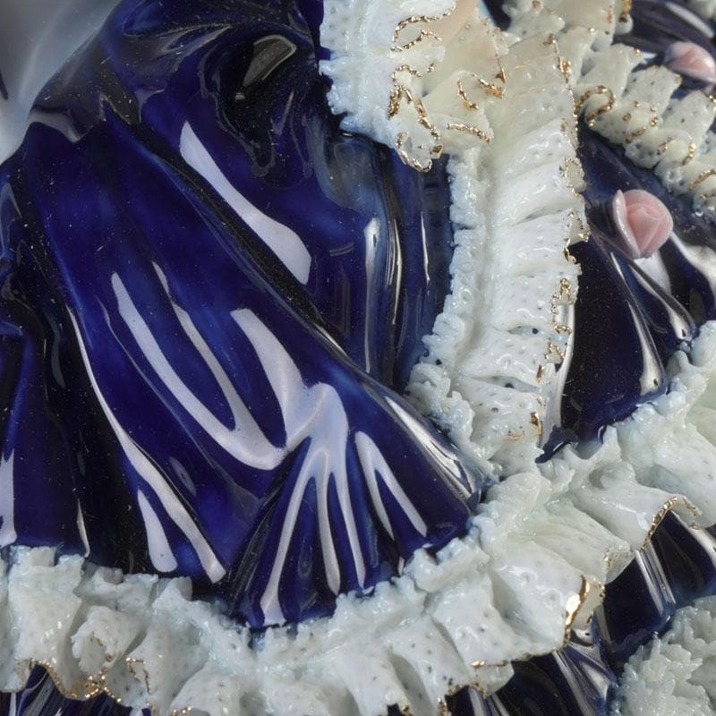 西洋陶器　レースドール　レース人形　箱付　V　A78A