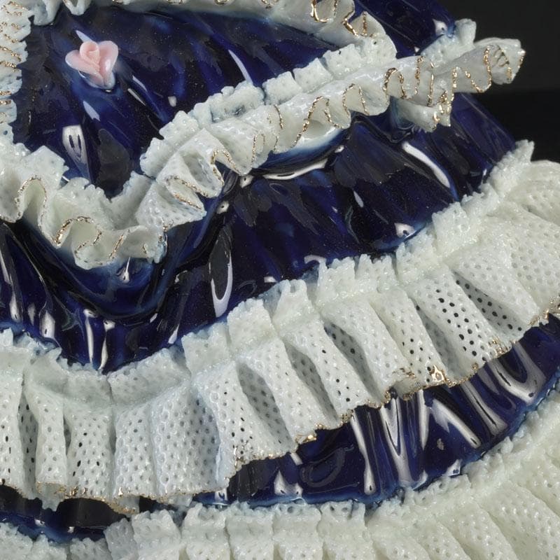 西洋陶器　レースドール　レース人形　箱付　V　A78A