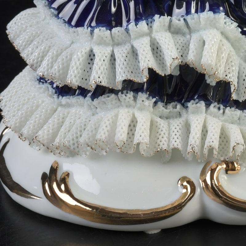 西洋陶器　レースドール　レース人形　箱付　V　A78A