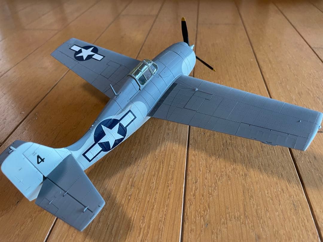 タミヤ1/48 F4Fワイルドキャット アメリカ海軍戦闘機 プラモデル完成品