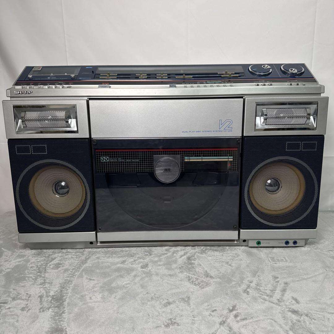 B201 SHARP VZ-V2S 大型ラジカセ シャープ レコードプレーヤー