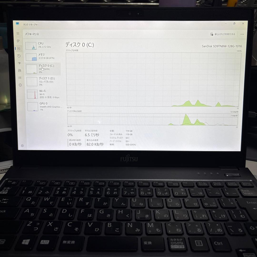 訳あり　LIFEBOOK U938/VW Core i5 8GB 128GB