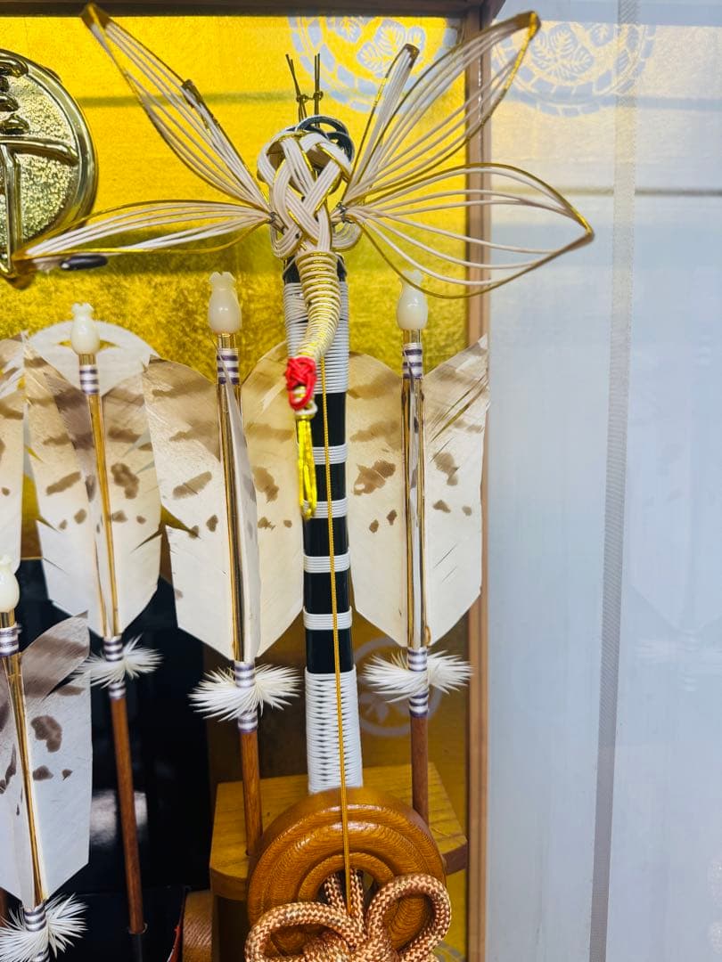 五月人形 破魔矢ケース入り｜動作良好・木製