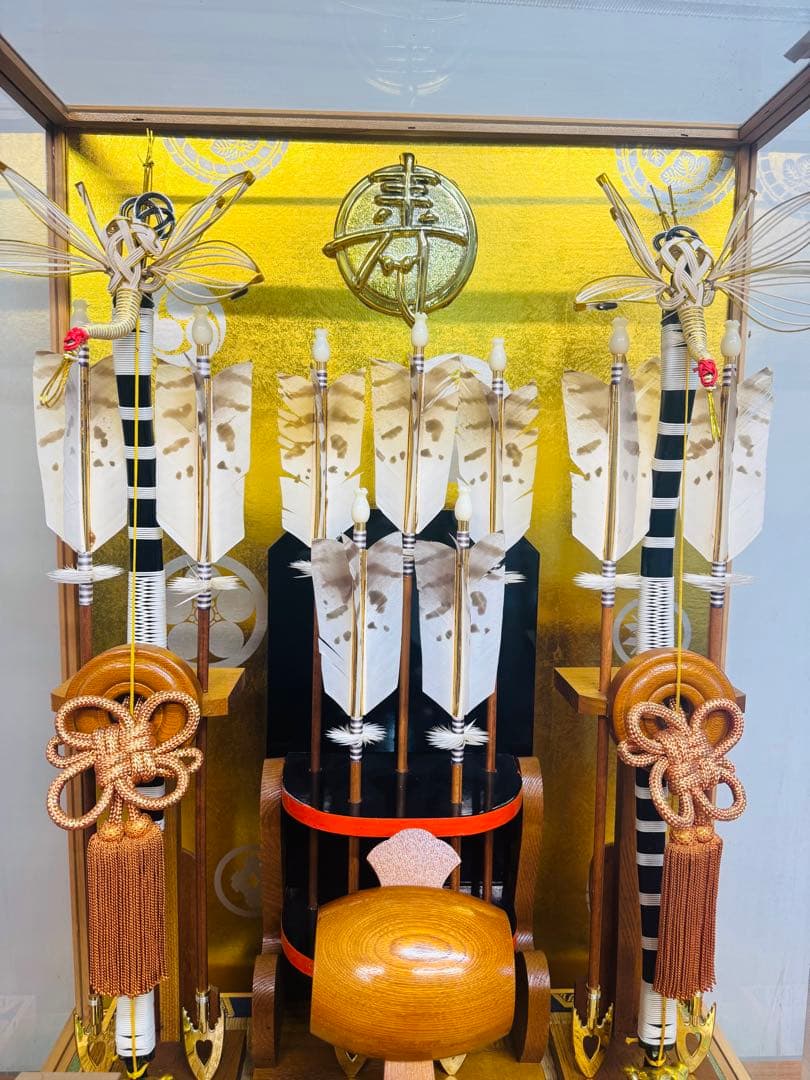 五月人形 破魔矢ケース入り｜動作良好・木製