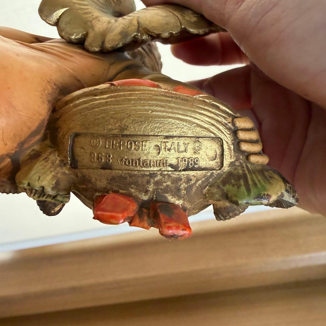 イタリア製 ヴィンテージ 天使 壁掛けオーナメント エンジェル レリーフ