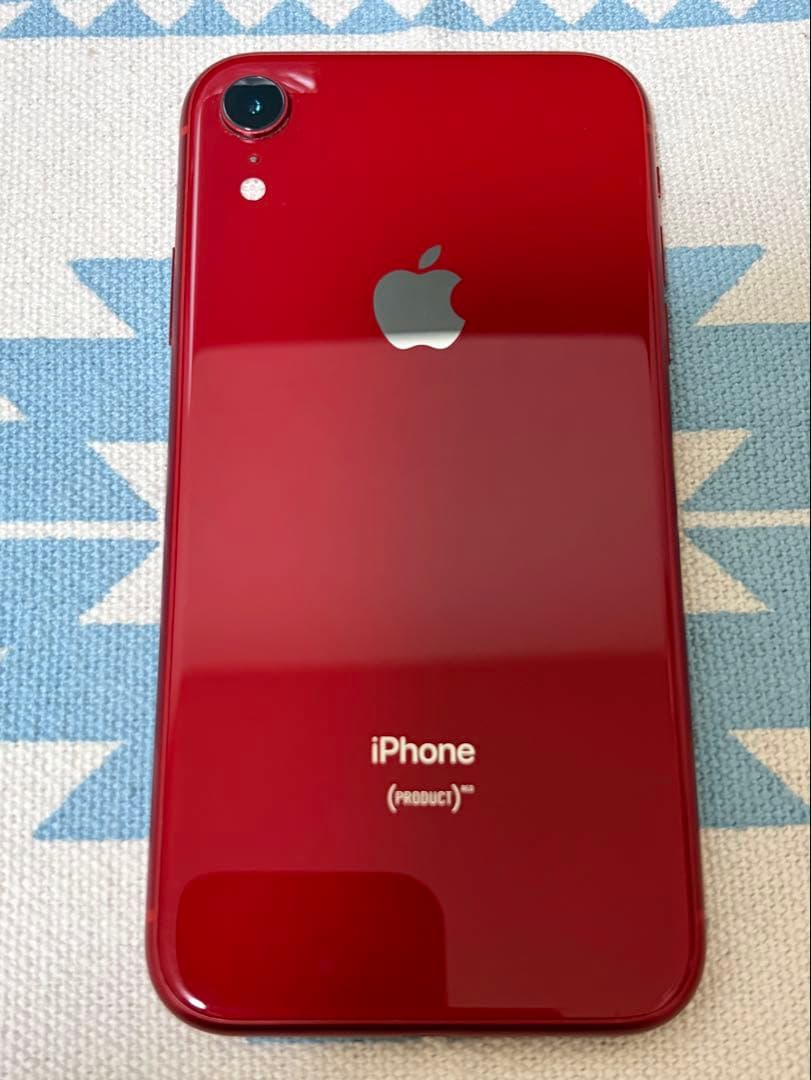 美品♪iPhone XR 128GB レッド 本体 SIMフリー