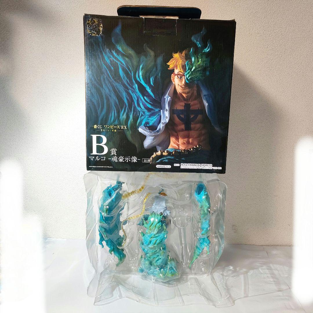 ☆　一番くじ　b　魂豪示像　ワンピースフィギュア　マルコ　支えパーツ無し　☆