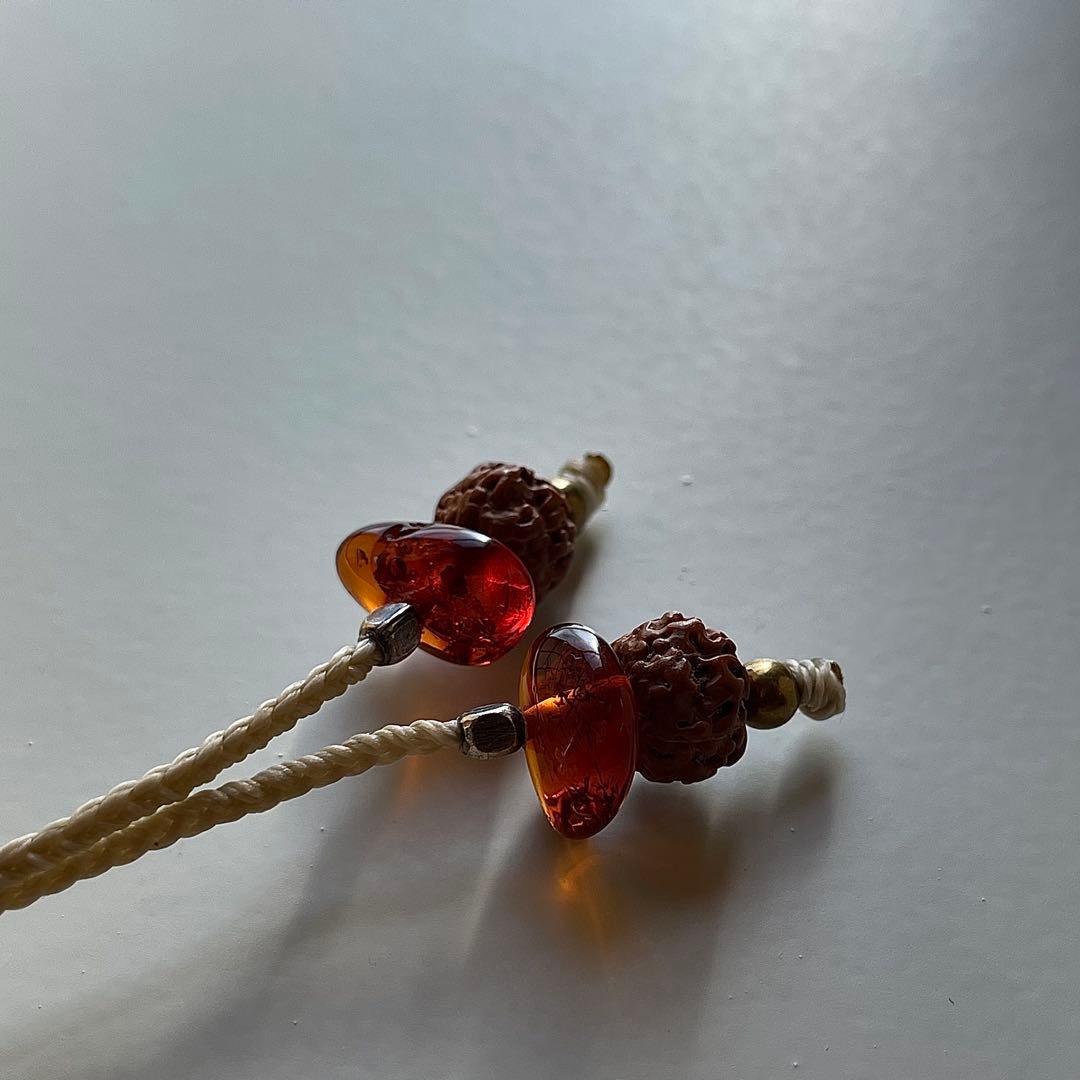 ヒマラヤ水晶 ガネッシュヒマール ＊ ハンドメイド マクラメネックレス 61