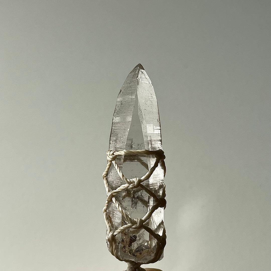 ヒマラヤ水晶 ガネッシュヒマール ＊ ハンドメイド マクラメネックレス 61