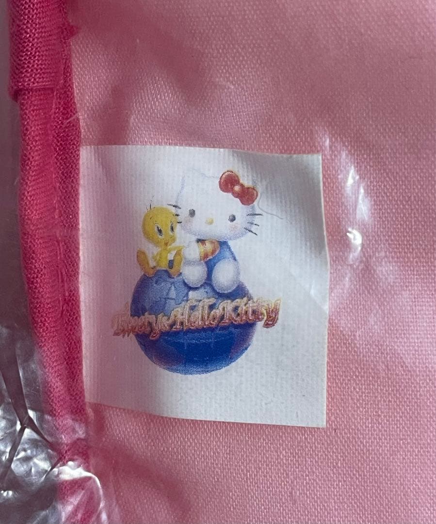 北　レトロキティ　チェック柄クッション２００４年製＆ストライプ座布団２００４年製