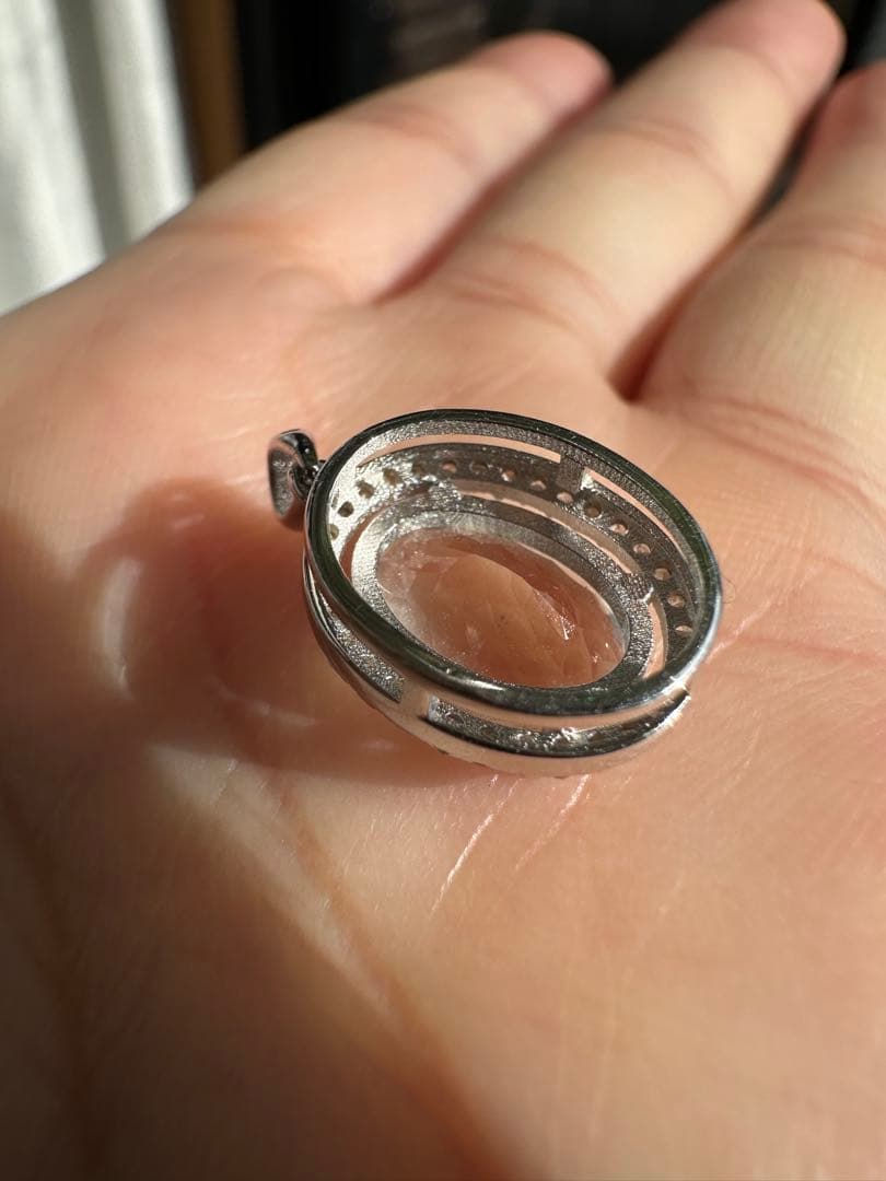 天然アクアマリン3 ct￼ 金具S 925ペンダントトップ 鑑定書付き