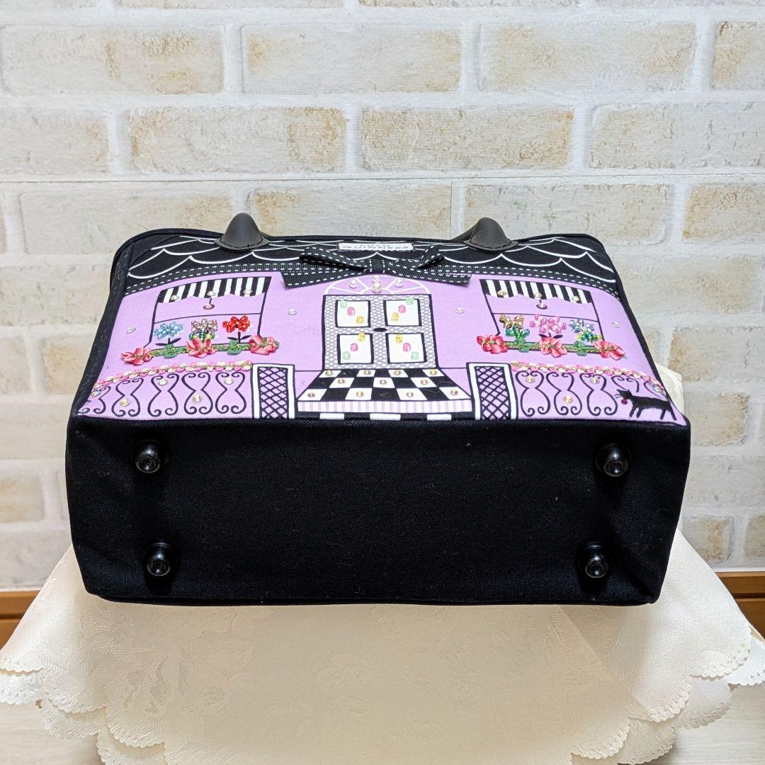 【超美品】トートバッグ(Handmade/ルルギネス風/黒/小)