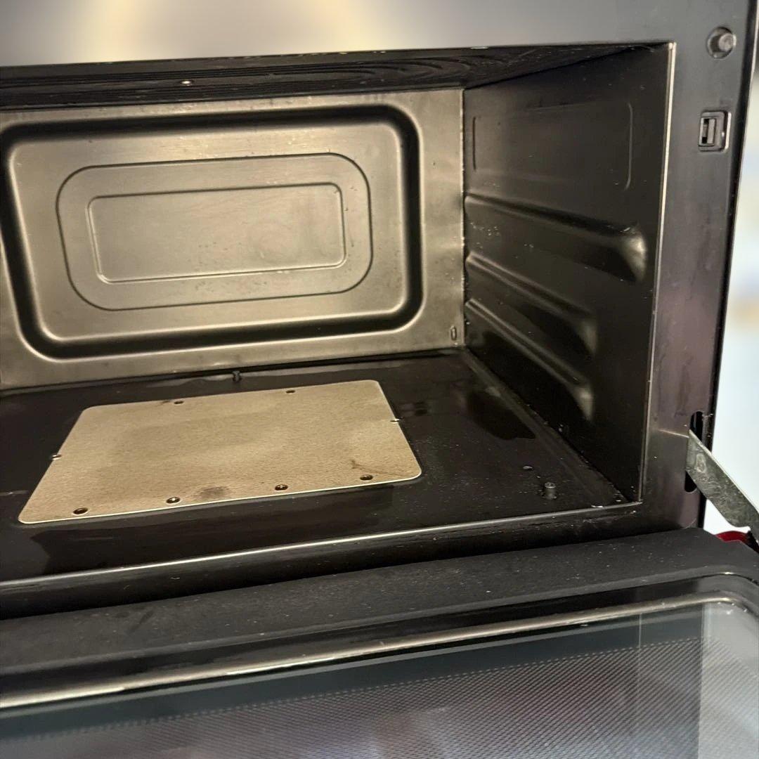 動作OK 日立 MRO-VS8 オーブンレンジ 2018年製 赤 左後脚欠品