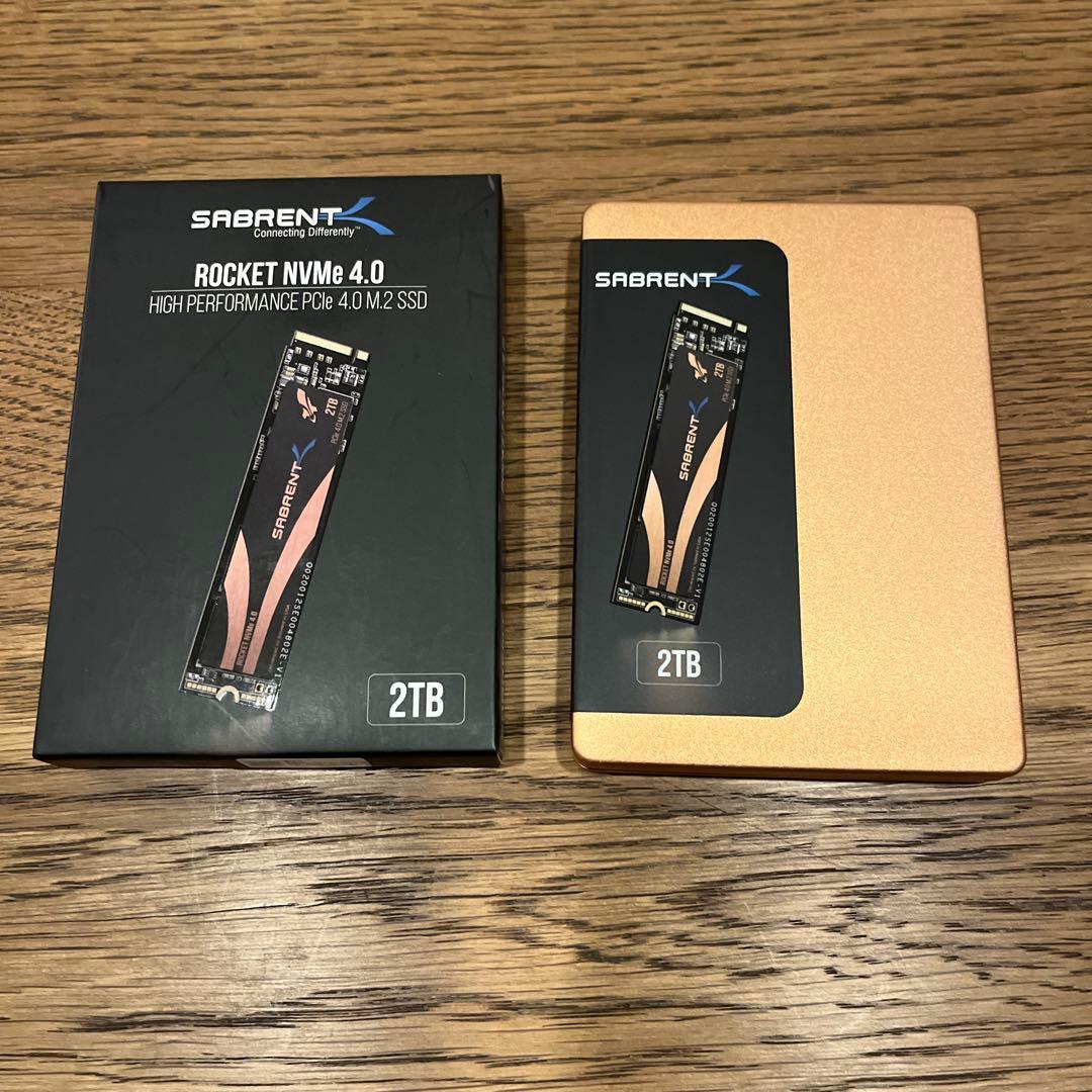内蔵型SSD SABRENT Rocket 2TB x2 M.2 NVMe SSD
