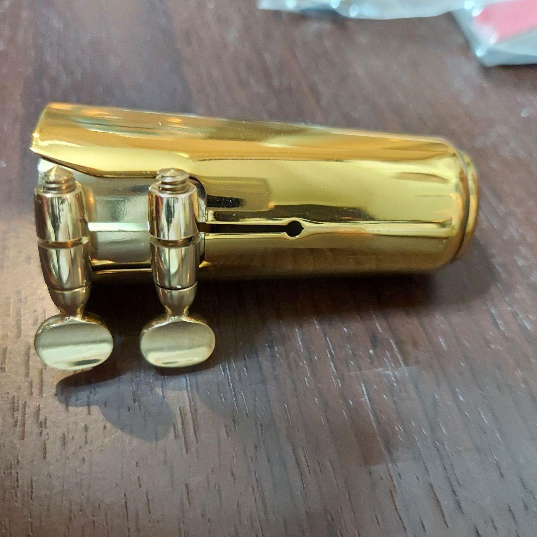 ソプラノサックス　SELMER リガチャー旧型&キャップ