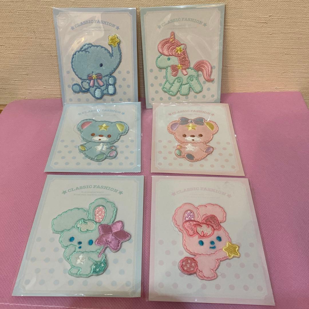 サンリオ キキララ パフポフアイロンワッペンセット アイロンワッペン