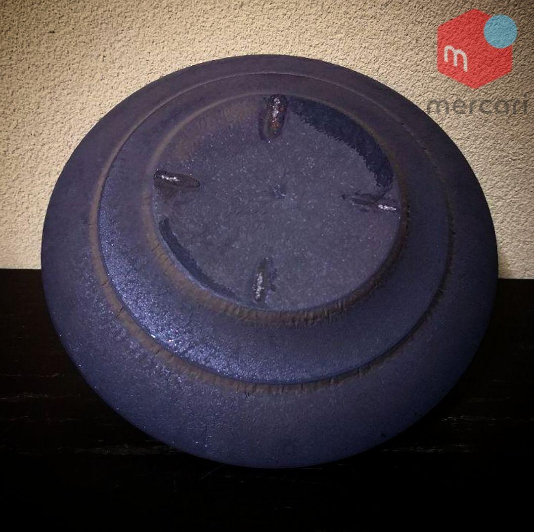 陶芸家　青木良太　黒陶金皿S