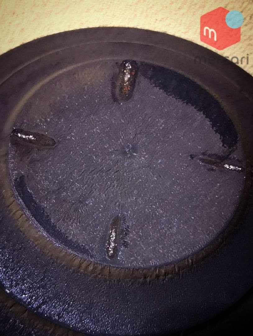 陶芸家　青木良太　黒陶金皿S