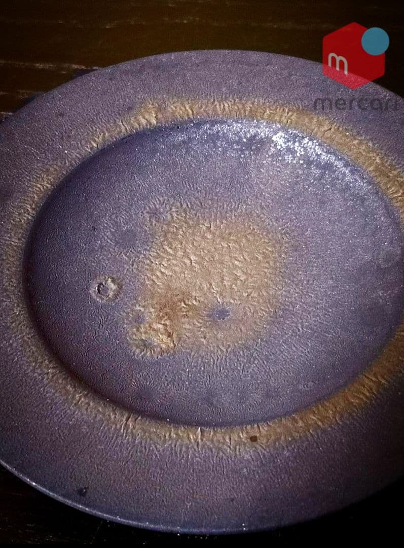 陶芸家　青木良太　黒陶金皿S