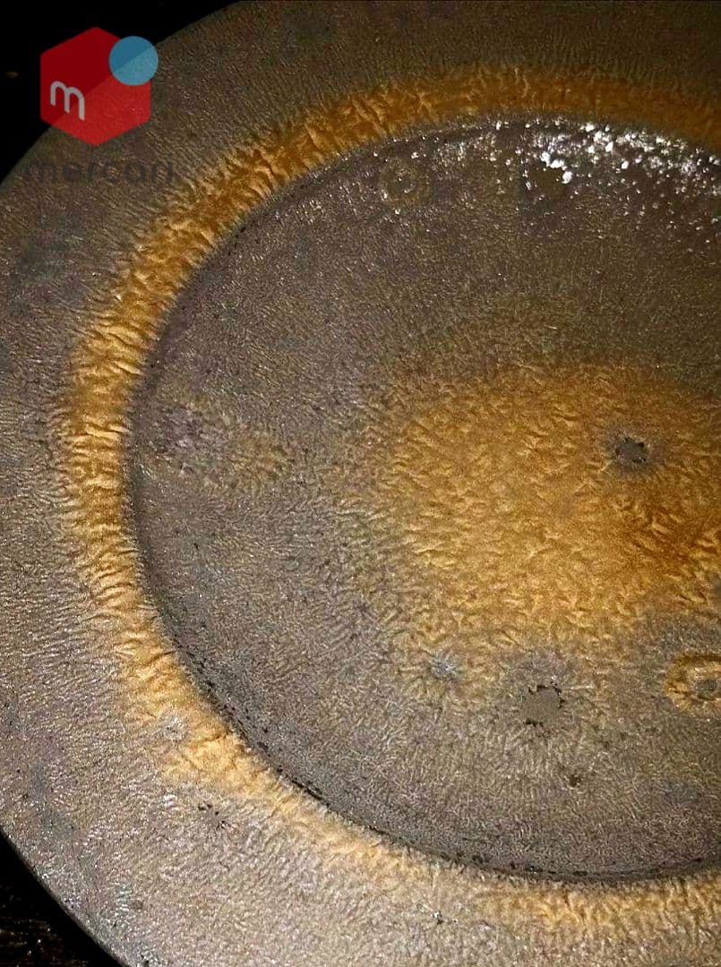 陶芸家　青木良太　黒陶金皿S