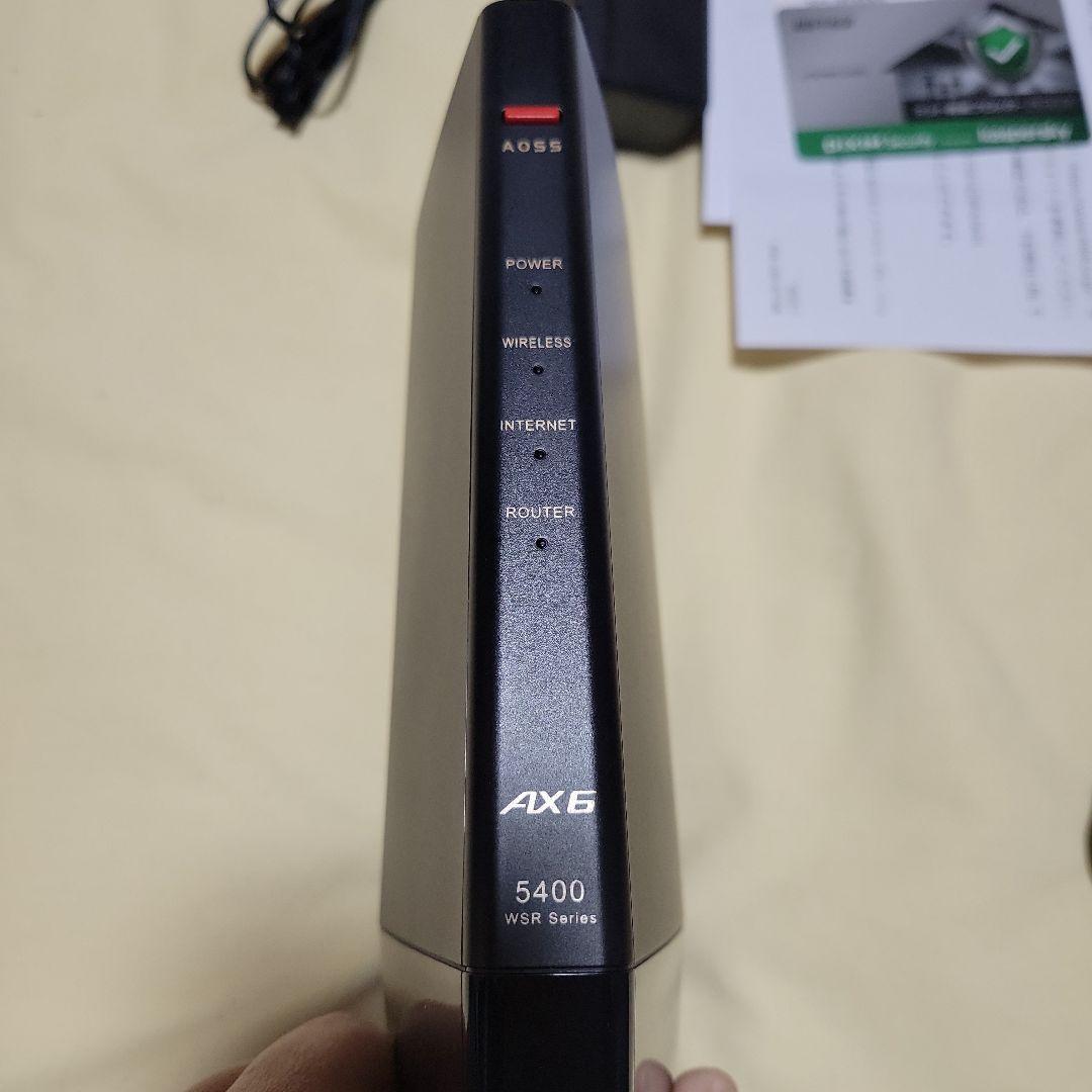 BUFFALO 無線LANルーター WSR-5400AX6S　＋　中継器