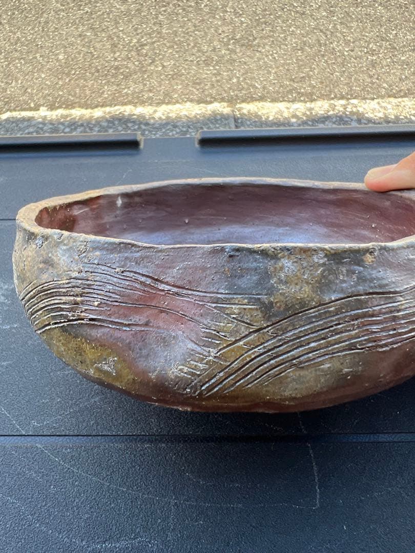 備前焼 菓子皿 皿 菓子鉢 茶道具 鉢 作家 アート 民藝 アンティーク