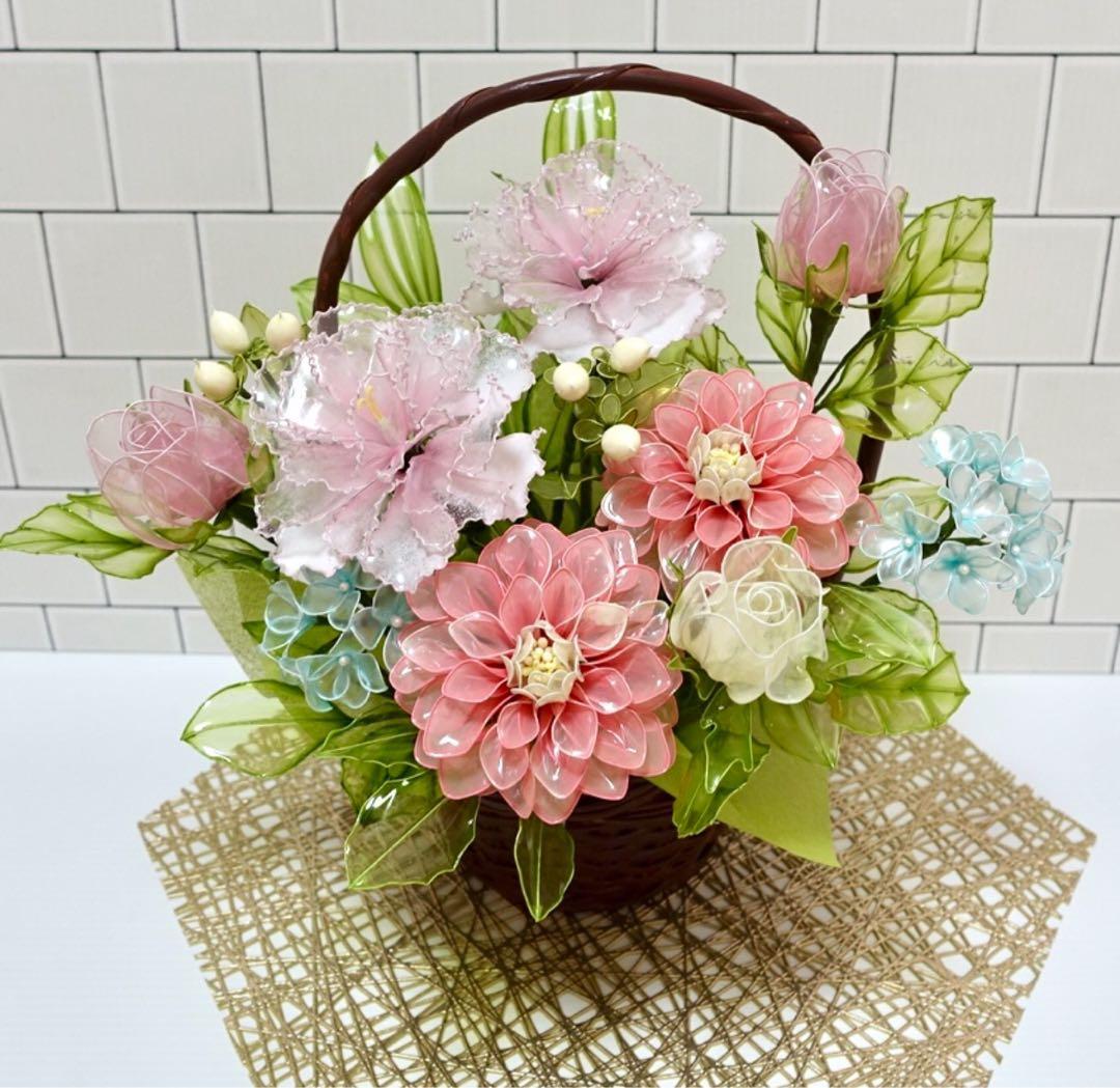 アメリカンフラワー（ダリア、カーネーション）ディップフラワー