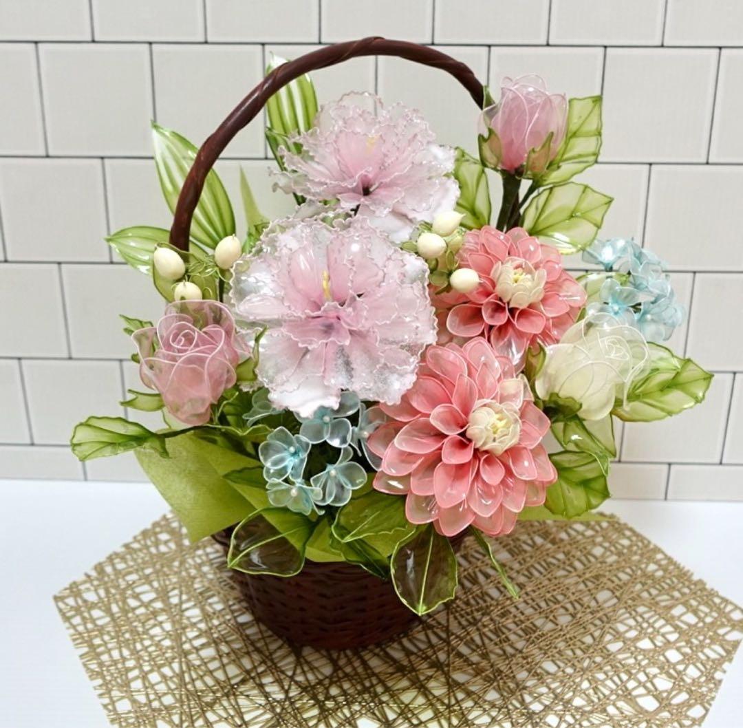 アメリカンフラワー（ダリア、カーネーション）ディップフラワー