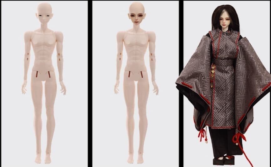 AX501 BJD 1/4 ドール本体 Aoki 球体関節人形 ハンドメイド