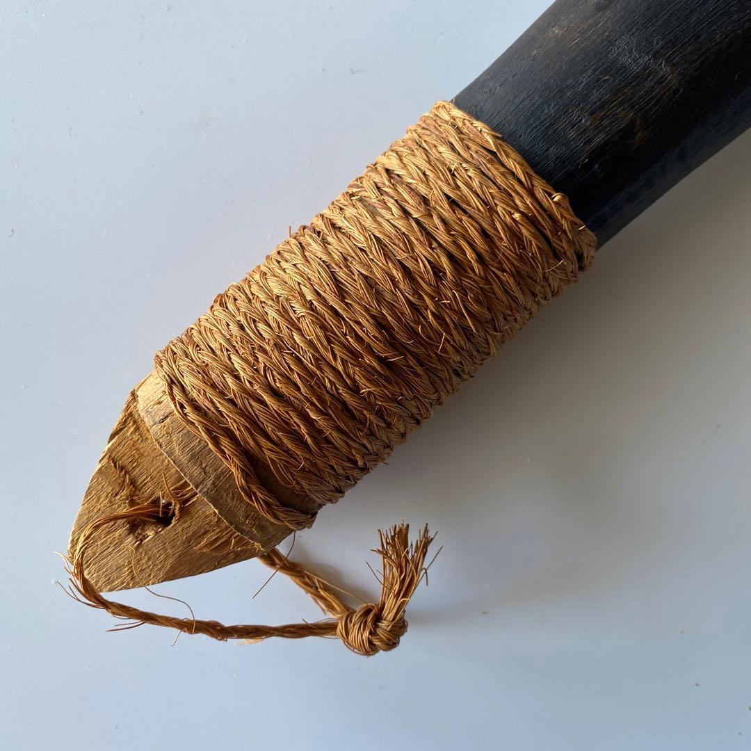 60cm 木彫り オブジェ ヴィンテージ ミッドセンチュリー ポリネシア