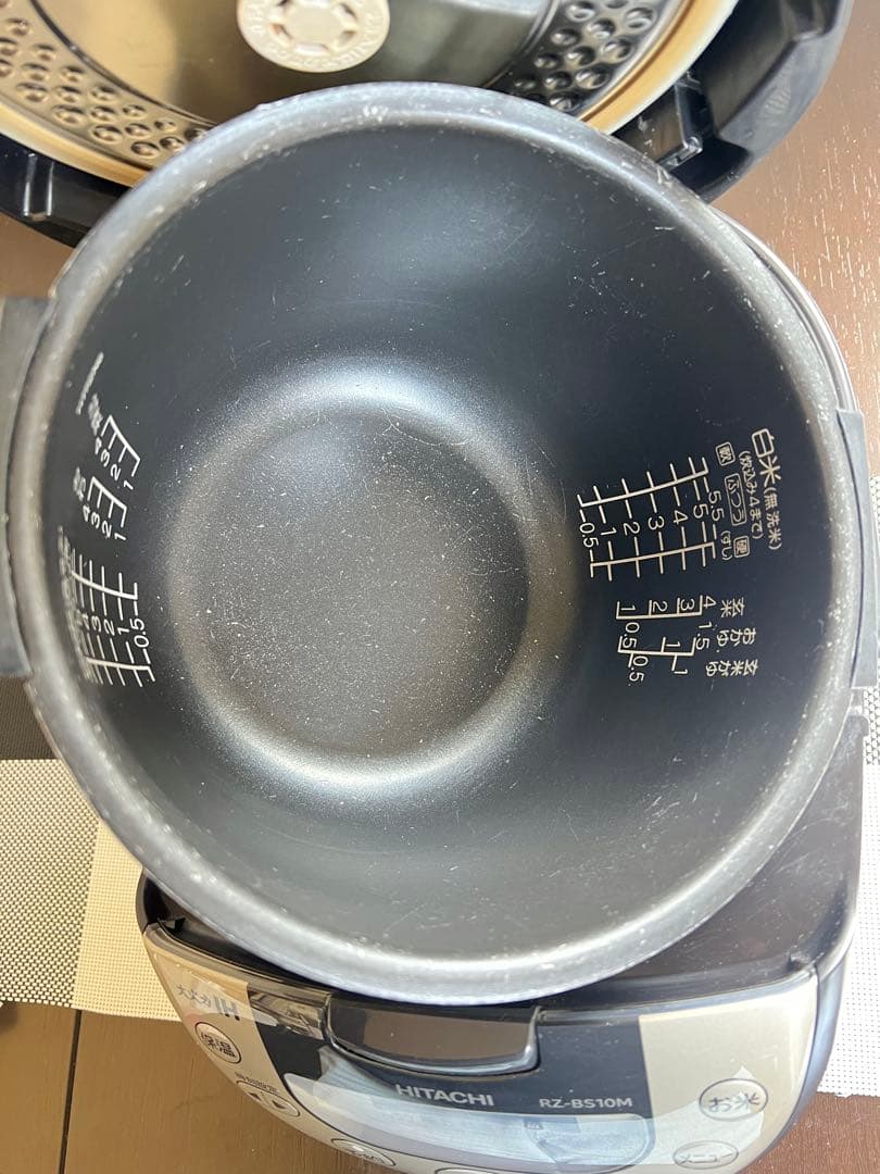 【2023年製・美品】日立 IH炊飯器 5.5合大火力IH 極上炊き シルバー