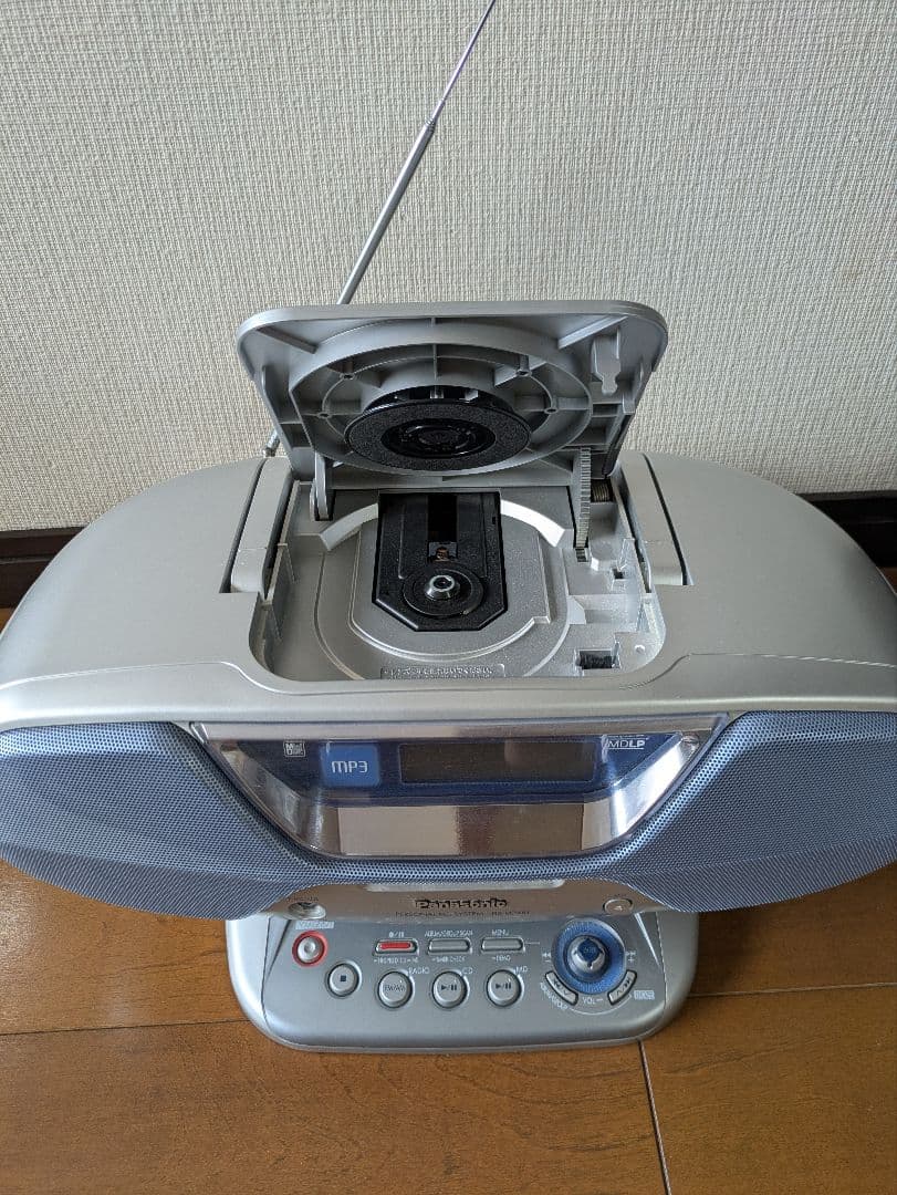 美品 CD・MD ラジオデッキ RX-MDX61 ブルー シルバー
