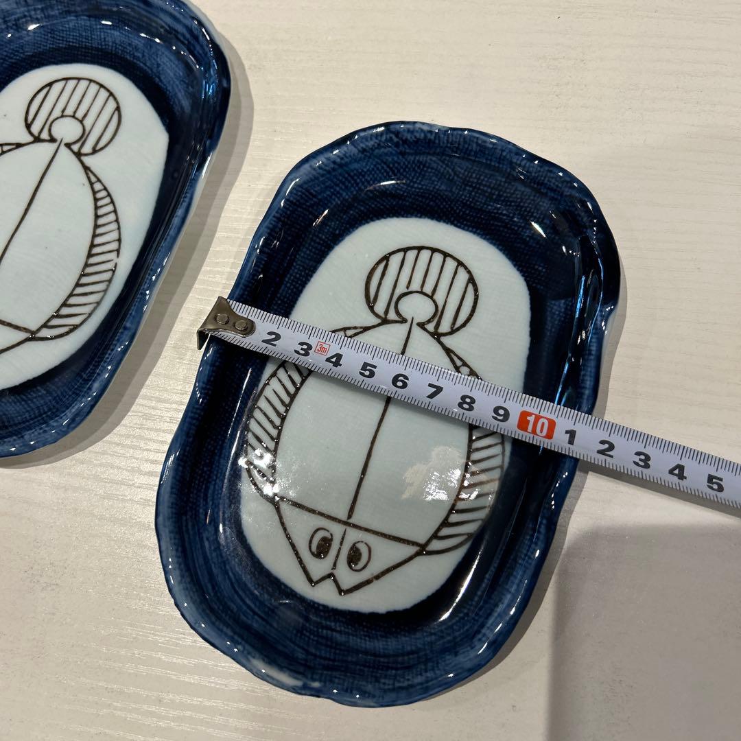 魚デザインの陶器皿 19枚セット