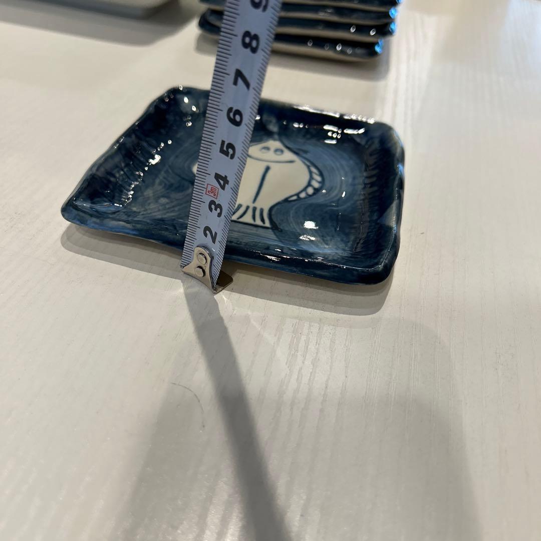 魚デザインの陶器皿 19枚セット