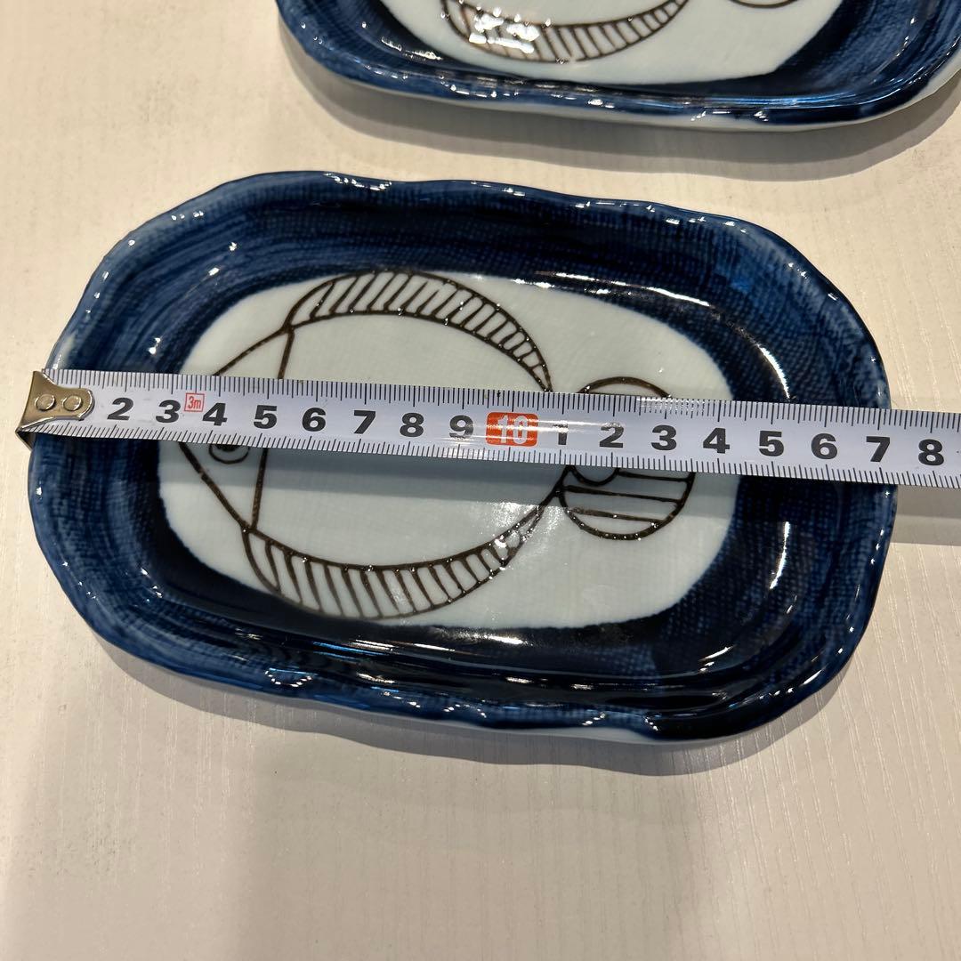 魚デザインの陶器皿 19枚セット