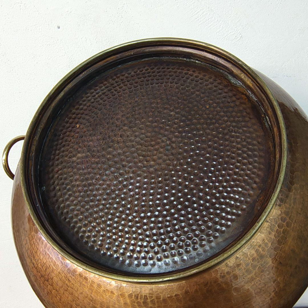 【Copper × Brass】銅製 バケツ 容器 ハンマーフィニッシュ