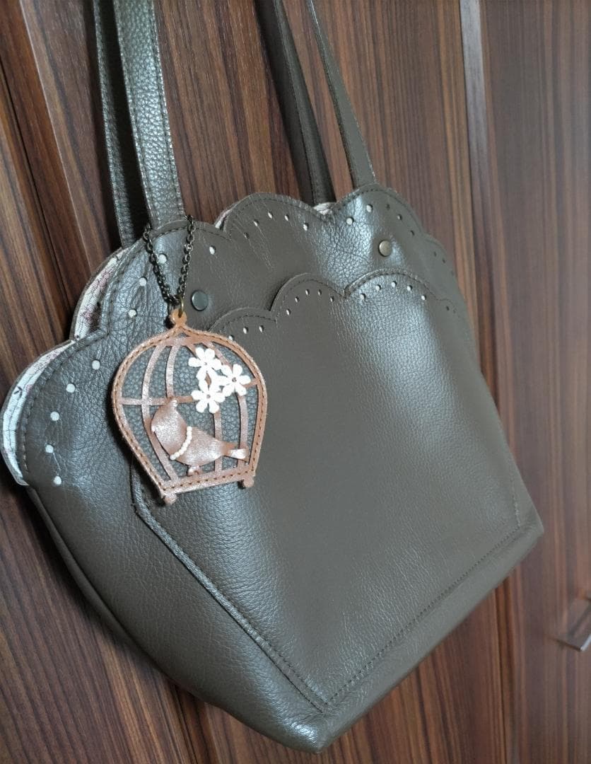 ハンドメイド トリカゴインコのショコラクッキーバッグ