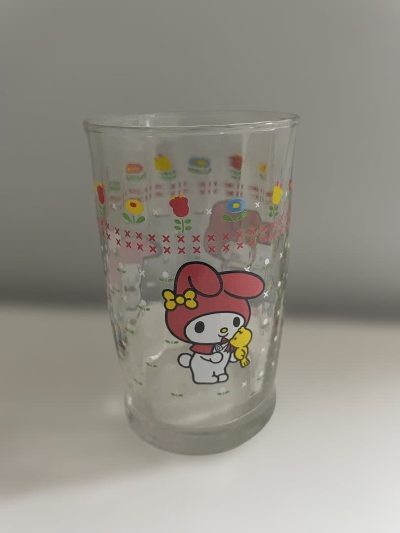 お値下げ中☺️マイメロディ ガラスコップ 2001年製　レトロマイメロ